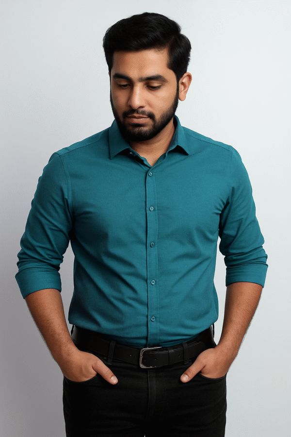Men's Plan Casual Shirt - Image 8