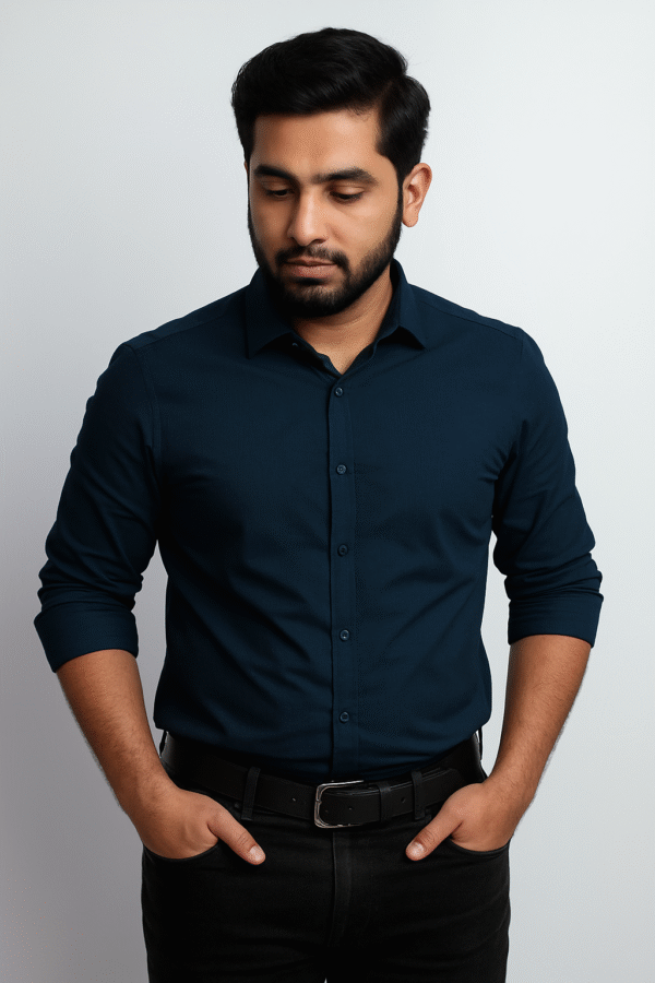 Men's Plan Casual Shirt - Image 7