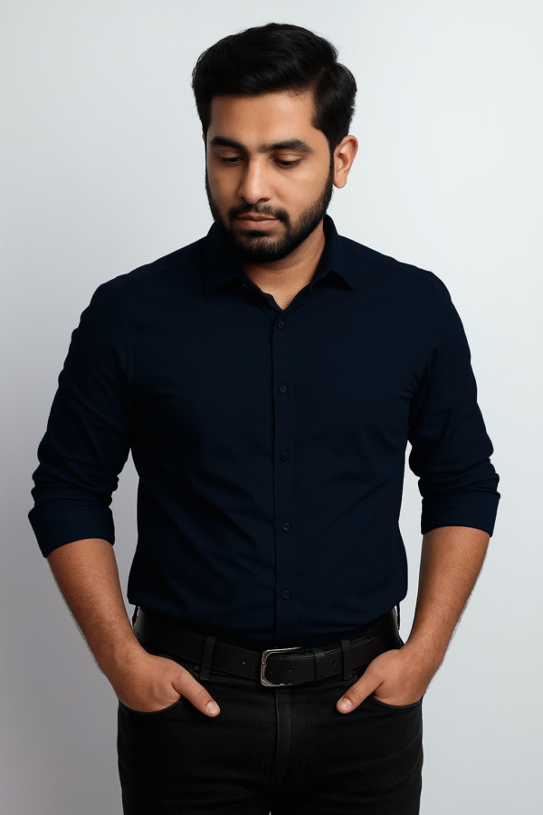 Men's Plan Casual Shirt - Image 6